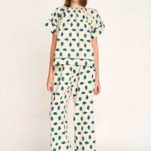 Pajama Pant Set in Tide Pool